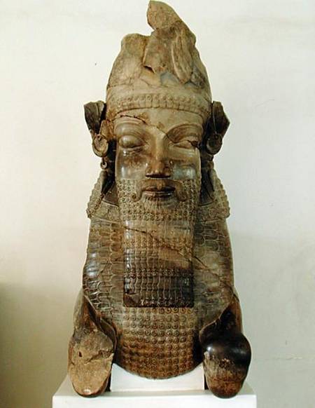 Human-headed capital, from the Tripylon, Persepolis, Iran from Achaemenid