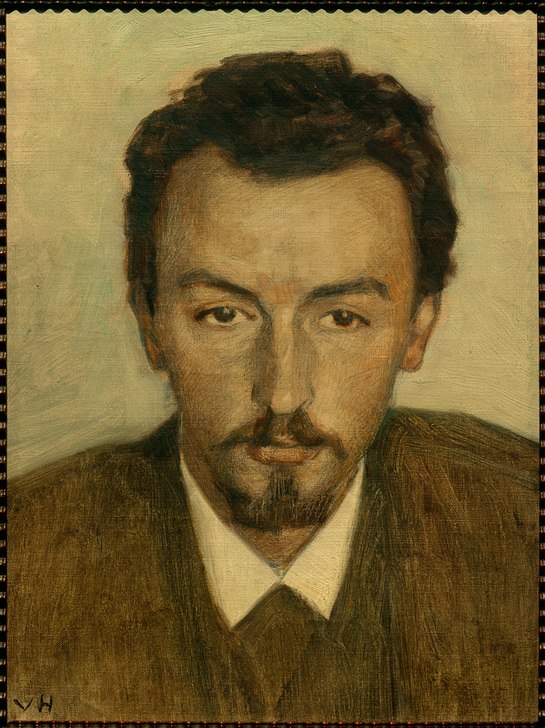 Porträt des Malers Vilhelm Hammershöi from Achen Georg