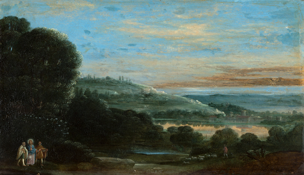 Landscape with the Walk to Emmaus from Adam Elsheimer