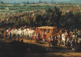 The Entry of Louis XIV (1638-1715) and Maria Theresa (1638-83) into Arras, 30th July 1667