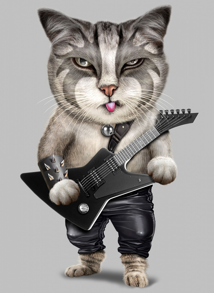 heavy metal cat from Adam Lawless