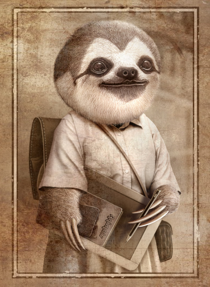 STUDENT SLOTH from Adam Lawless