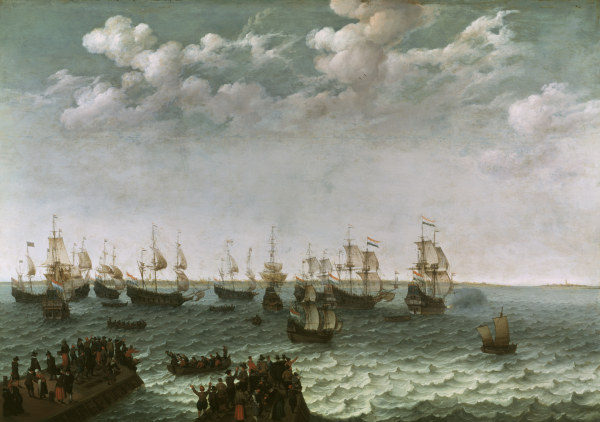 A.Willaerts, Abfahrt einer Kriegsflotte from Adam Willaerts