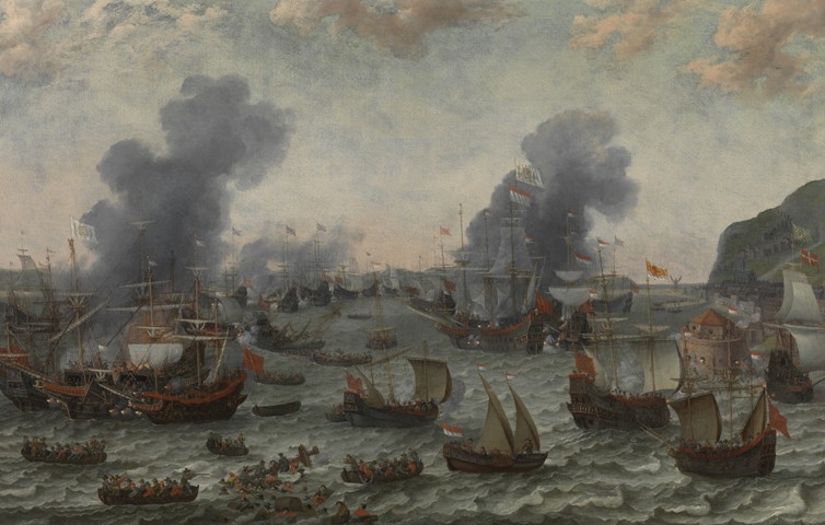 The Battle of Gibraltar, 25 April 1607 from Adam Willaerts