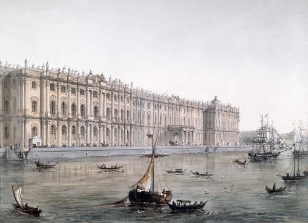 St. Petersburg , Winter Palace from Adolf Jossifowitsch Charlemagne