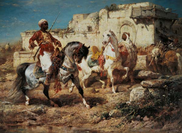 Arab Horsemen from Adolf Schreyer