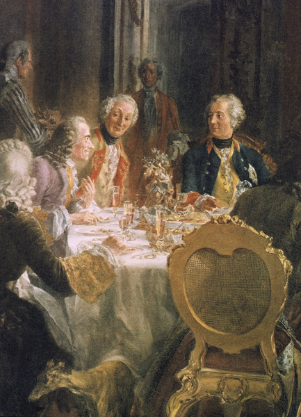 Frederick t.Gr.and guests from Adolph Friedrich Erdmann von Menzel