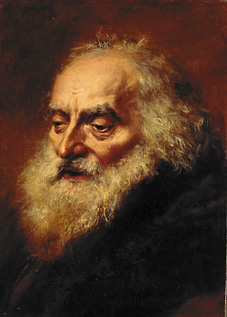 Head of an old Jew from Adolph Friedrich Erdmann von Menzel