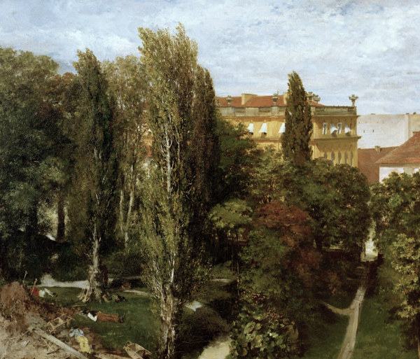 Menzel / Palace Garden / Berlin / 1846 from Adolph Friedrich Erdmann von Menzel