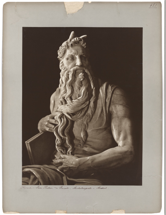 The Moses of Michelangelo from Adolphe Braun