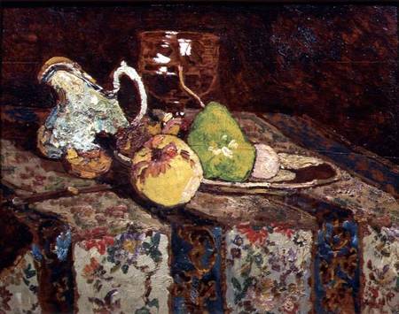 Still life with white pitcher from Adolphe Jos.Th. Monticelli