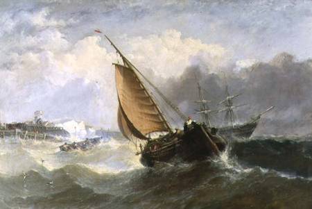 Broadstairs, Squally Weather from Adolphus Knell