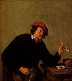 The smoker from Adriaen Jansz van Ostade