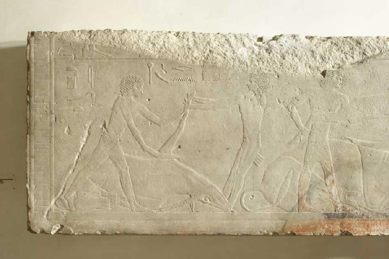 Relief aus dem Totentempel des Königs Sahure (linker Teil) from Ägyptisch