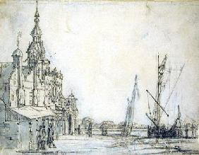 View of the Groothoofdspoort from the north-east, Dordrecht