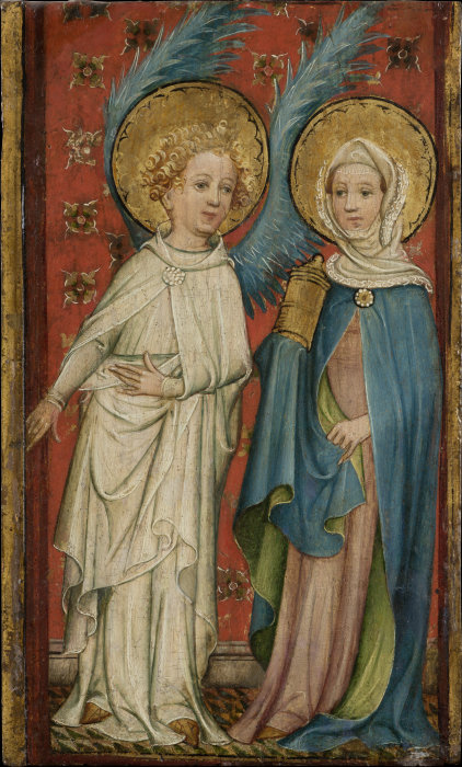The Angel and Mary Magdalene at the Sepulchre from Älterer Meister der Aachener Schranktüren