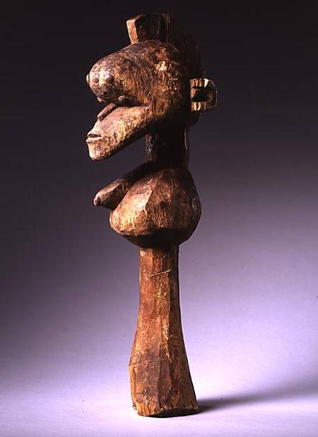 Baga D'Mba-Da-Tshol Head from Guinea (wood & nails) from African