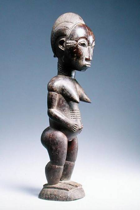 Blolo Bla Female Figure, Baule Culture from African