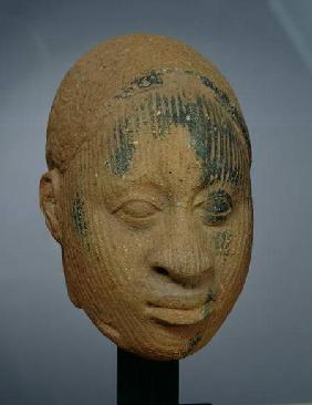 Head of a figurine, from Ifa, Nigeria