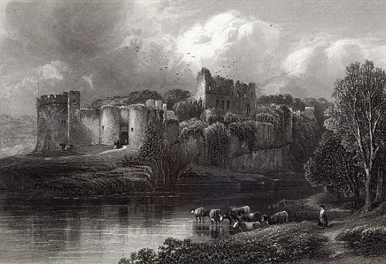 Chepstow Castle; engraved by R. Hinshelwood, printed Cassell & Company LtdWimperis from (after) Edmund Morison