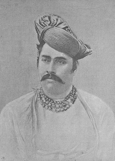 Maharaja Shivaji Rao Holkar of Indore from (after) English photographer