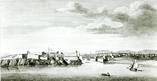 A Prospect of the Moro Castle and City of Havana from the sea; engraved by Pierre Charles Canot from from (after) English School