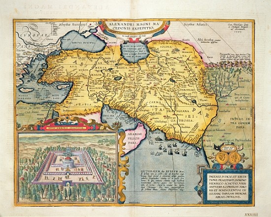 The Expedition of Alexander the Great, from the ''Theatrum Orbis Terrarum'' from (after) Abraham Ortelius