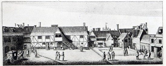 South View of Arundel House in London, etched by Wenceslaus Hollar in 1646 and published in 1792 from (after) Adam Alexius Bierling