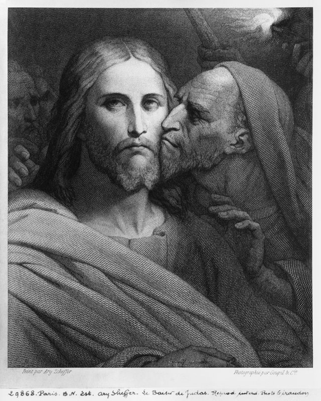 The Kiss of Judas from (after) Ary Scheffer