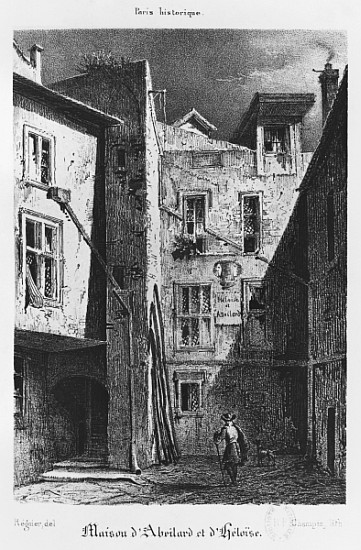 The House of Heloise and Abelard, illustration from ''Paris historique'', from (after) Auguste Jacques Regnier
