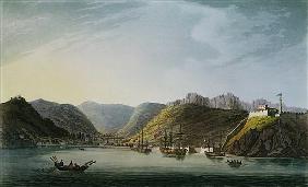 View of the West Side of Porto Ferraio Bay, Elba; engraved by Francis Jukes (1747-1812) published by