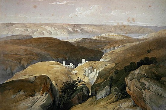 Convent of St. Saba, April 1839, from Volume II of ''The Holy Land'' from (after) David Roberts