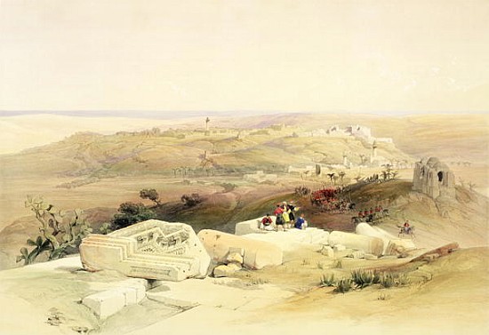 Gaza, March 21st 1839, plate 59 from Volume II of ''The Holy Land''; engraved by Louis Haghe (1806-8 from (after) David Roberts