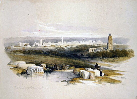 Ramla, from ''The Holy Land''; engraved by Louis Haghe (1806-85) from (after) David Roberts
