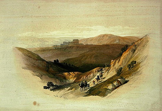 Ruins of Semua, 16th March 1839 from Volume 1 of ''The Holy Land'' from (after) David Roberts