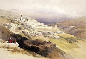 Convent of the Terra Santa, Nazareth, April 21st 1839, plate 30 from Volume I of ''The Holy Land''; 