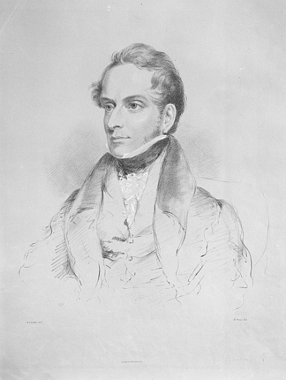 Decimus Burton, lithograph from (after) Eden Upton Maxim Gauci c.1830-35Eddis