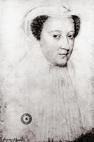 Mary, Queen of Scots (1542-87) in white mourning from (after) Francois Clouet