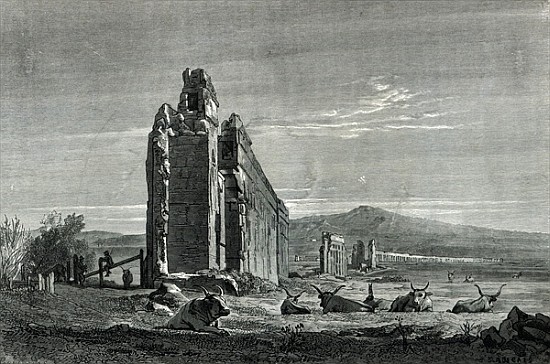 Ruins of the Aqueduct of Appius Claudius, Rome from (after) Francois Louis Francais