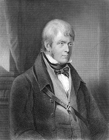 Portrait of Walter Scott from (after) Gilbert Stuart Newton
