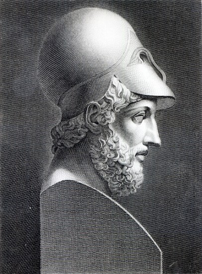Bust of Pericles; engraved by Giuseppe Cozzi from (after) Giuseppe Longhi