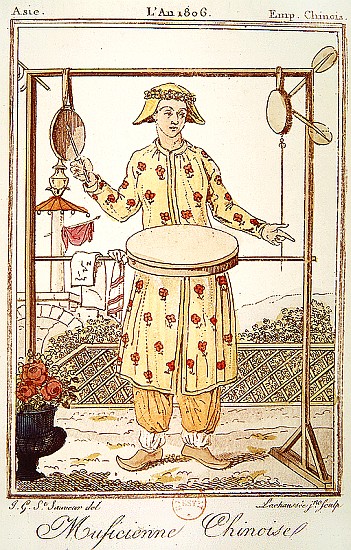 Chinese Musician from (after) Jacques Grasset de Saint-Sauveur