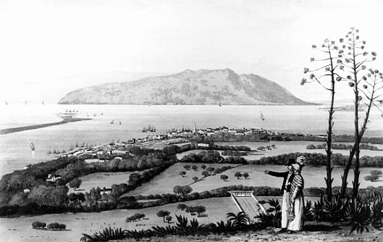 Kingston and Port Royal, from ''A Picturesque Tour of the Island of Jamaica''; engraved by Thomas Su from (after) James Hakewill