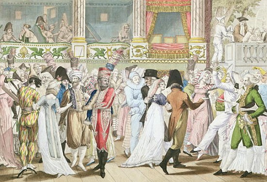 Costume Ball at the Opera, after 1800 from (after) Jean Francois Bosio