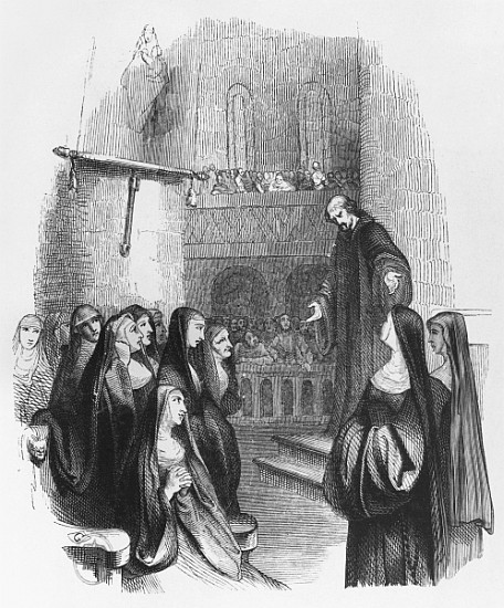 Abelard preaching at Paraclete, illustration from ''Lettres d''Heloise et d''Abelard'' from (after) Jean Francois Gigoux