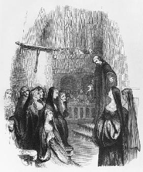Abelard preaching at Paraclete, illustration from ''Lettres d''Heloise et d''Abelard''