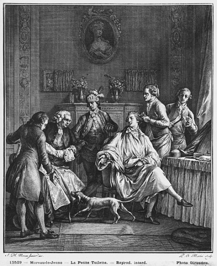 The Small Toilette; engraved by Pietro Antonio Martini (1739-97) from (after) Jean Michel the Younger Moreau