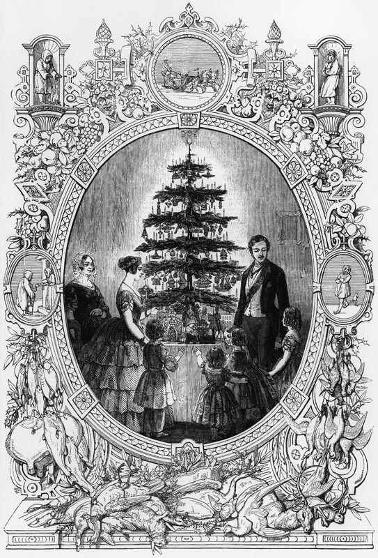 Christmas Tree at Windsor Castle from (after) J.L. Williams