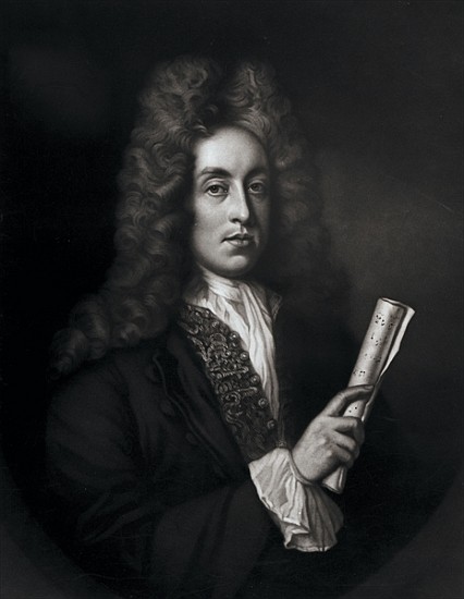 Portrait of Henry Purcell ; engraved by George J. Zobel from (after) Johann Closterman
