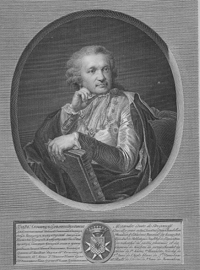 Count Stroganov; engraved by Ignaz Sebastian Klauber from (after) Johann Baptist I Lampi